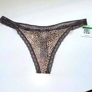 CALVIN KLEIN animal print thong